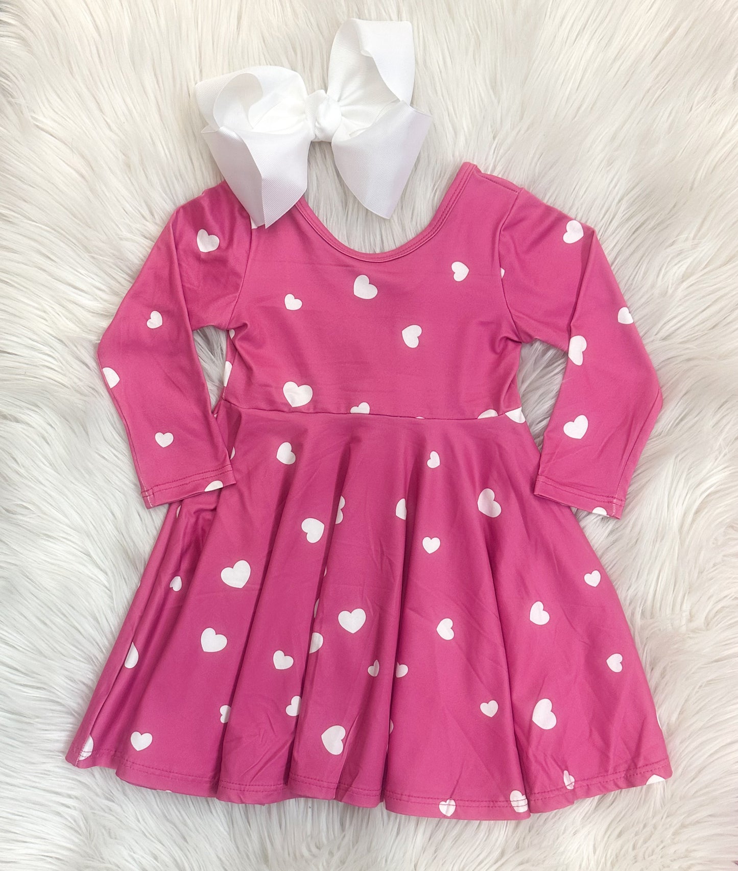 Simple Hearts Twirl Dress