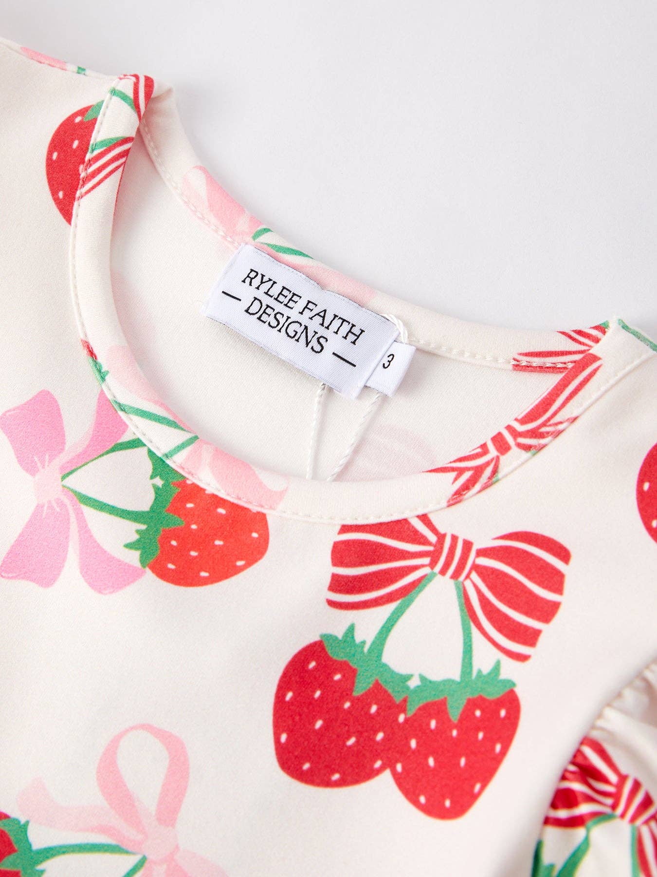 Charming Strawberry Dress for Little Ones: 3