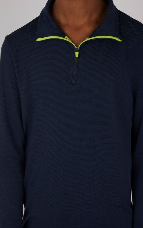 Boy's Quarter Zip Pull Over