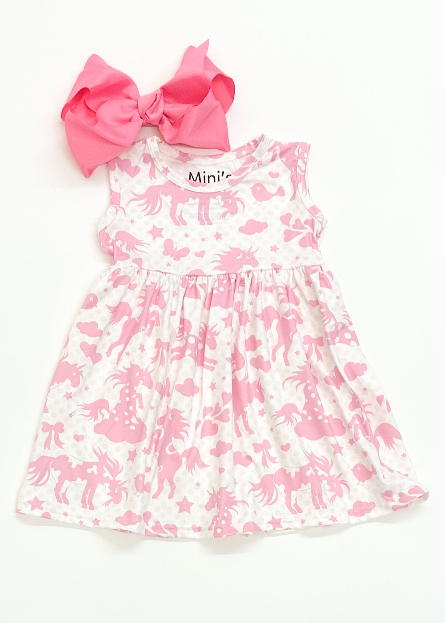 Pink Unicorn Tank Top Dress
