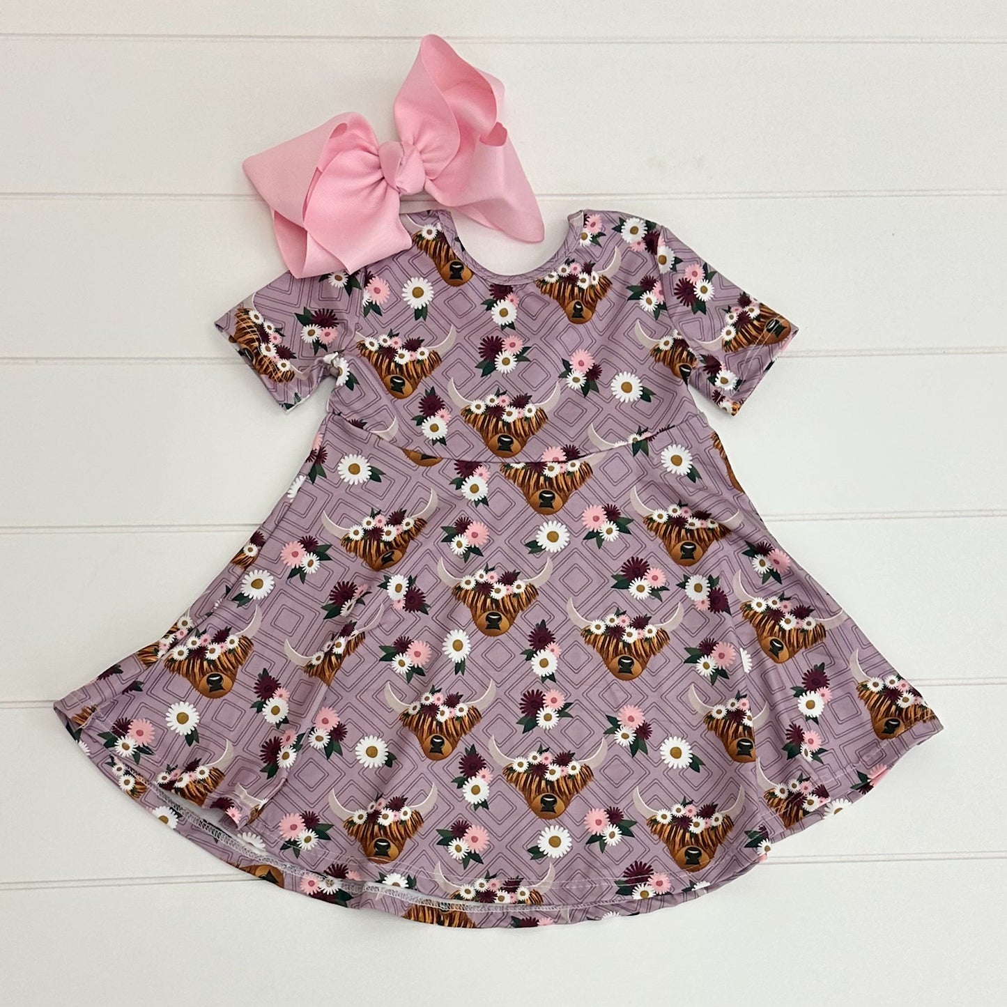 Highlander Cow Swing Dress