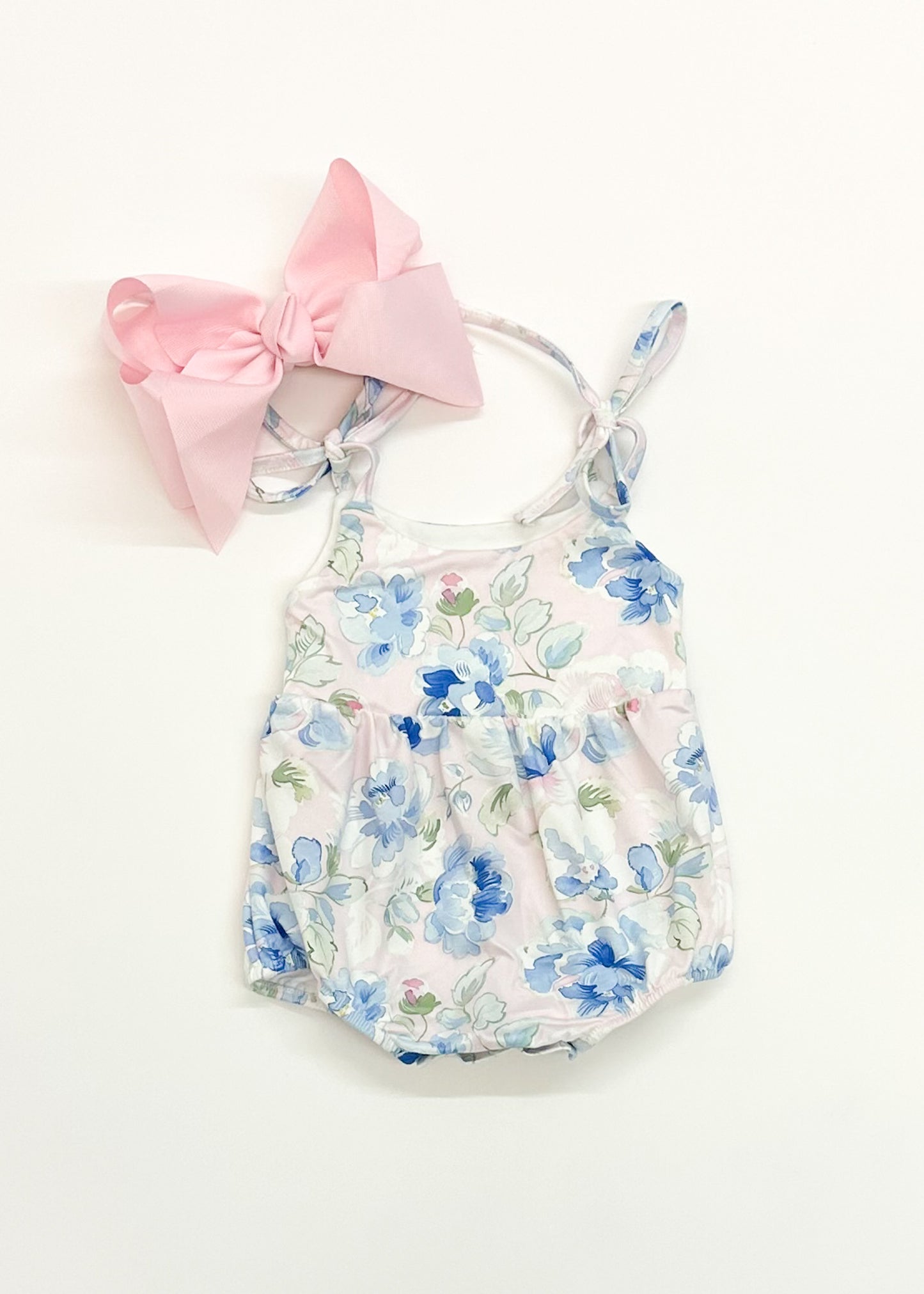 Floral Tie Top Bubble Romper