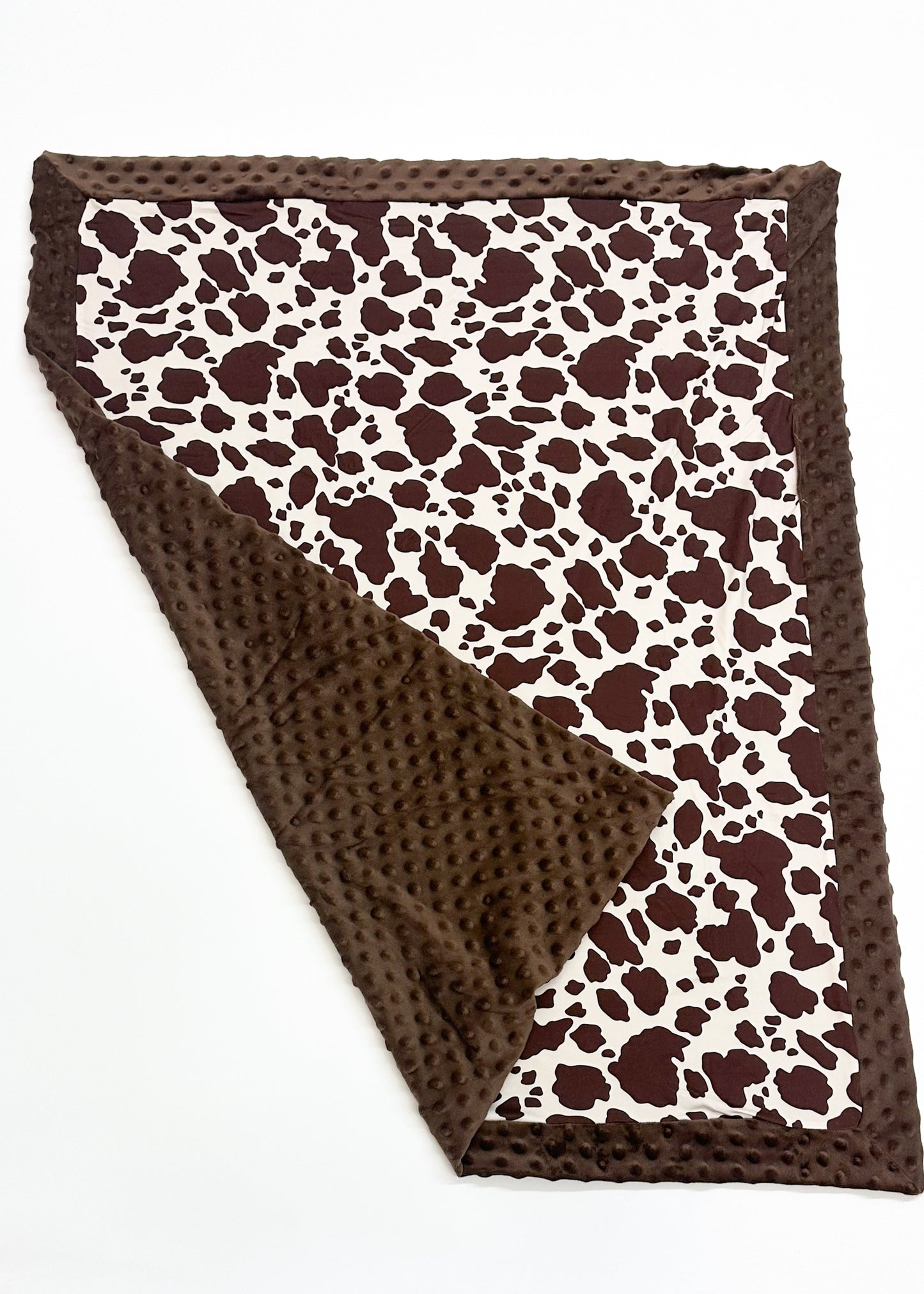 Cow Print Minky Blanket