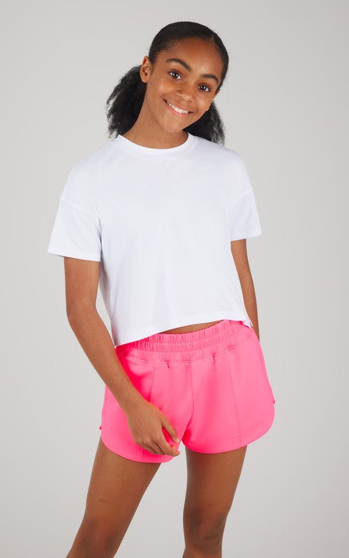 Girl's Boxy Tee and Scuba Short Set