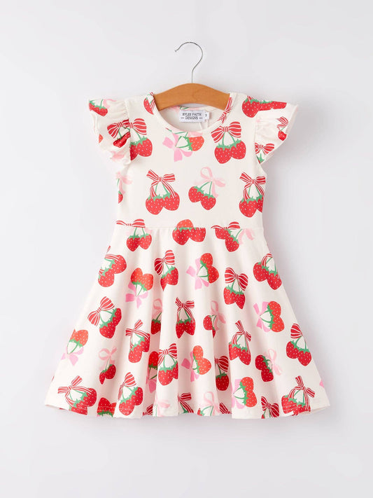 Charming Strawberry Dress for Little Ones: 5