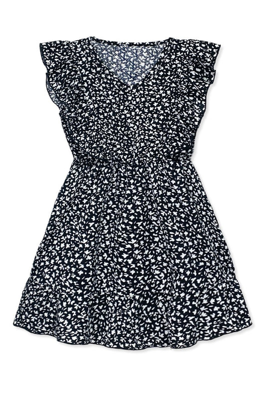 Girls Dress with Ruffle Sleeves