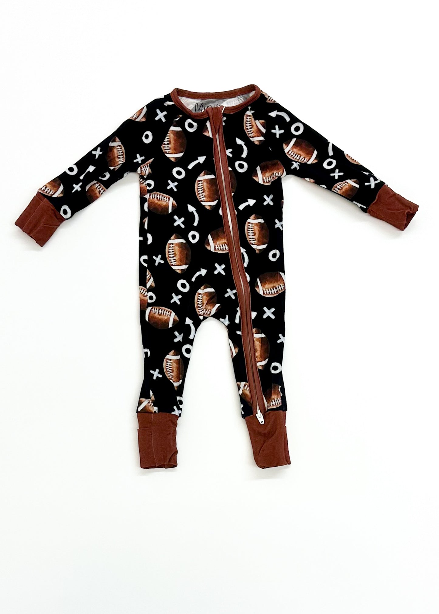Football Zippy Bamboo Pajamas