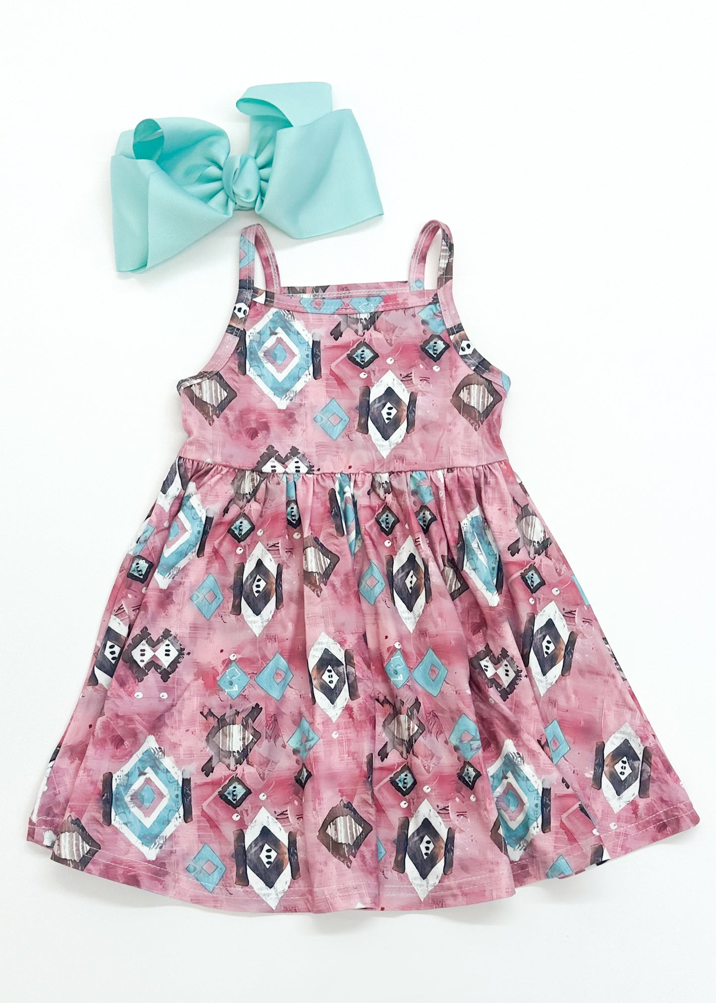 Aztec Sleeveless Twirl Dress
