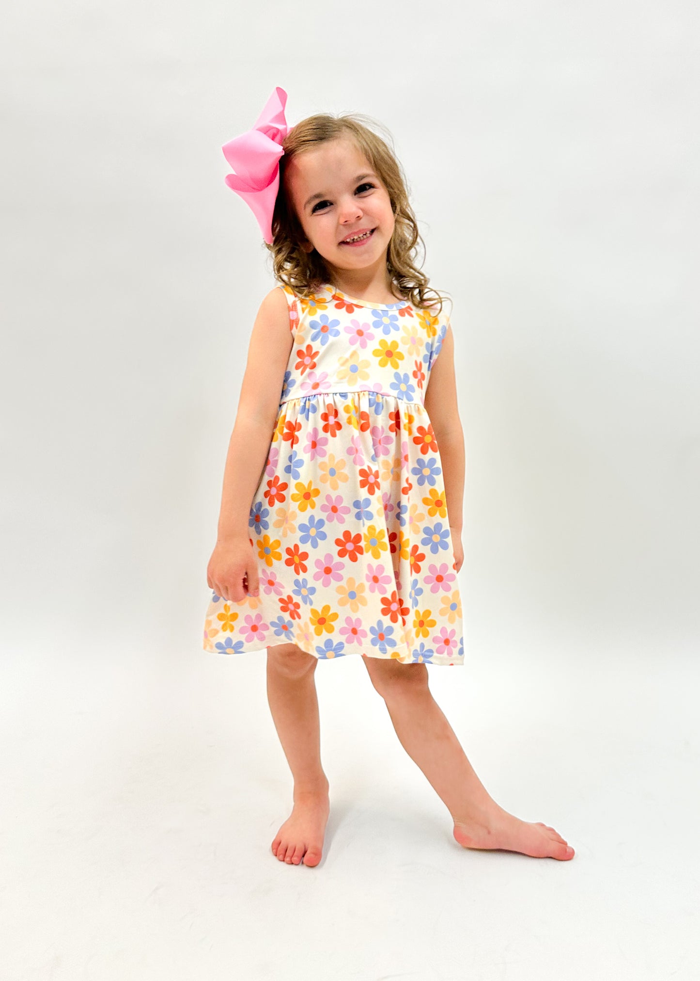 Hippie Chick Floral Tank Top Dress