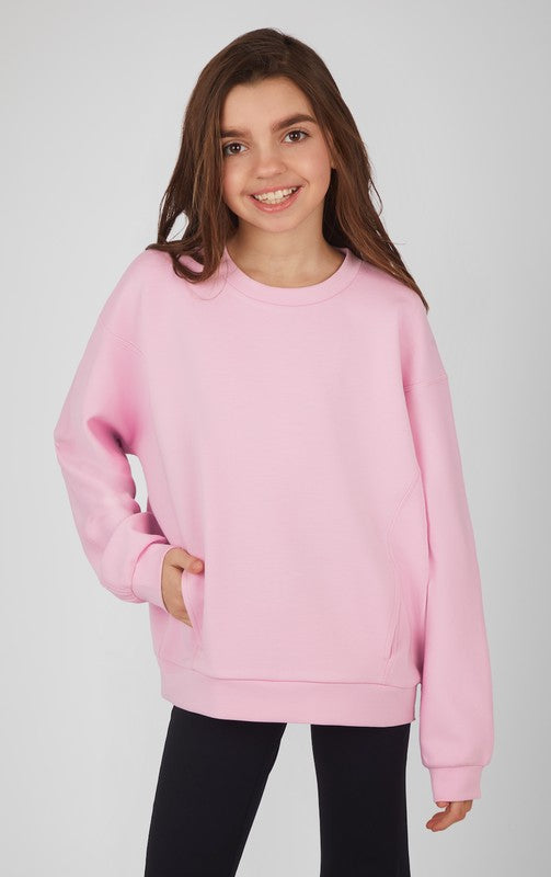 Girl's Soft Scuba Sweatshirt