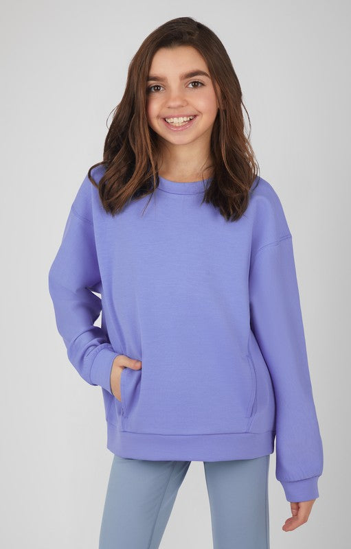 Girl's Soft Scuba Sweatshirt