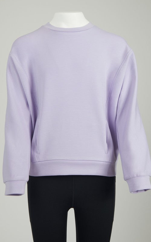 Girl's Soft Scuba Sweatshirt